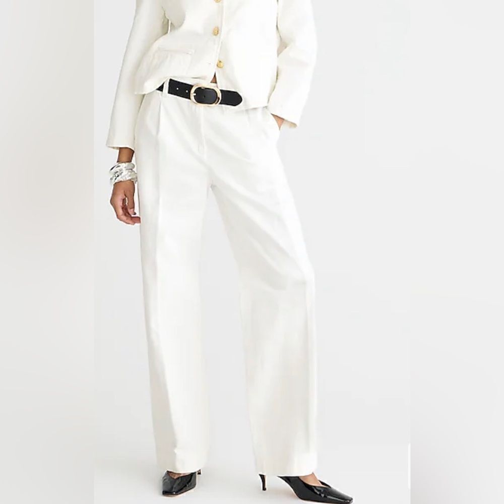 J.Crew Wide-leg essential jean in white New Size 25